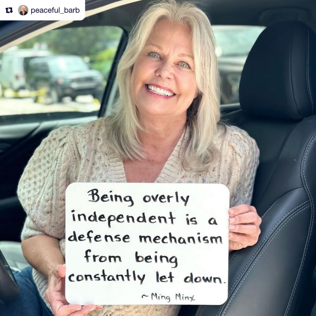 How many people and women have became overly independent after having no one to support or help them? When someone is overly independent remember that it is not a choice but a reaction. #MotivationalMonday #Repost @PeacefulBarb