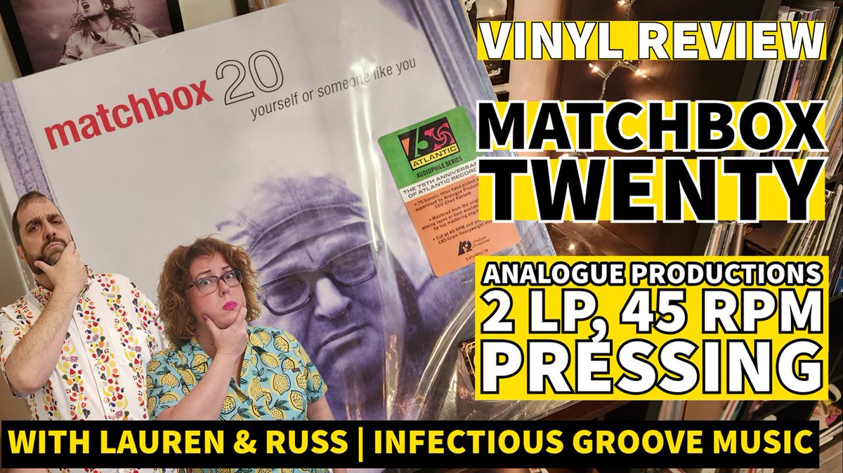 Coming to our channel this week Thursday #Cher Starter Pack with Lauren Saturday #Queen #Reaction Live At Wembley Sunday #vinyl review - #AnalogueProductions #matchboxtwenty - Yourself Or Someone Like You Subscribe to INFECTIOUS GROOVE MUSIC on YouTube