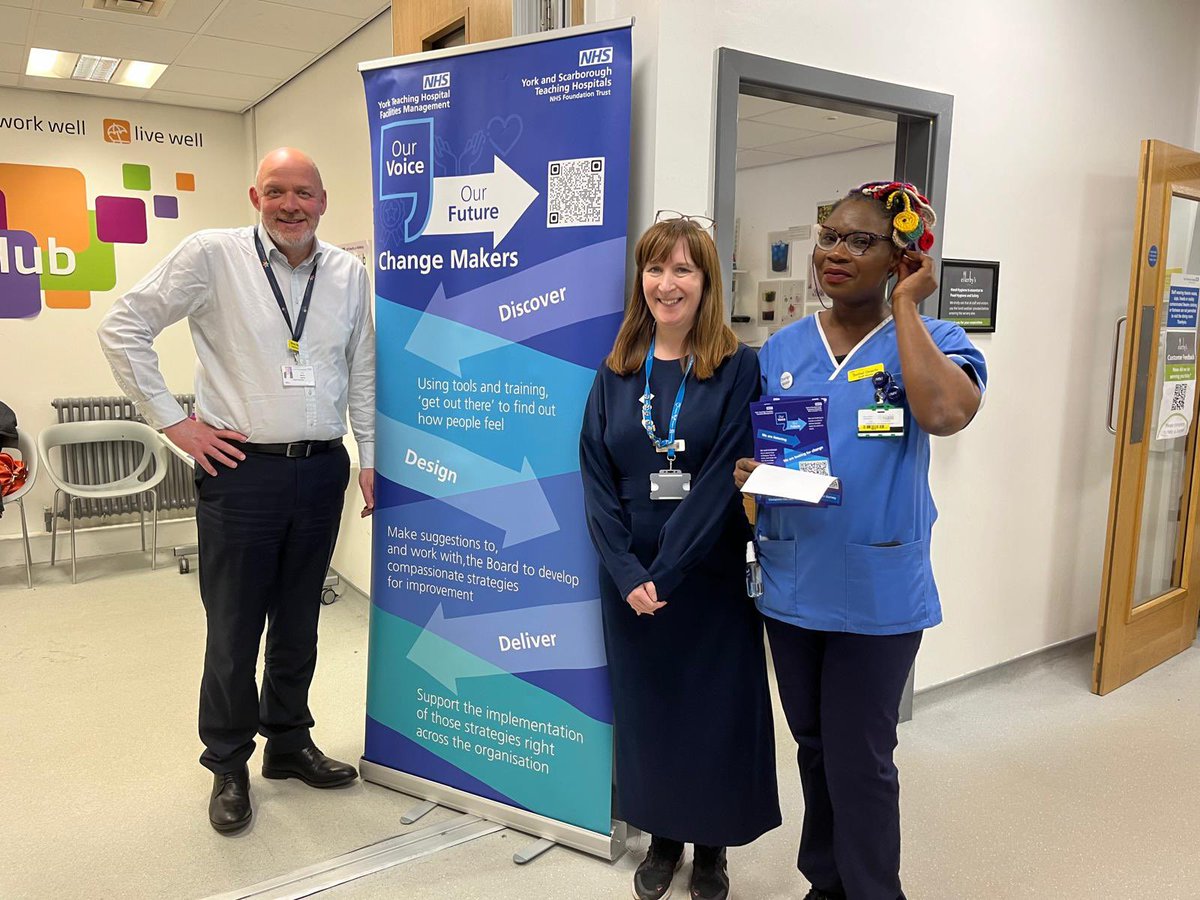 Members of the Executive Team have now joined our Change Makers…they want to hear your feedback #OurVoiceOurFuture @YSTeachingNHS @PollyMcMeekin @MD_karenstone @lucykbrown