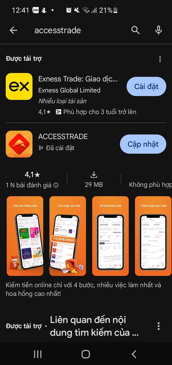 Nguyenvtan3390's tweet photo. Tôi đã sử dụng app ACCESSTRADE để kiếm được tiền và nó hoàn toàn miễn phí. Tôi muốn chia sẻ với bạn để chúng ta cùng nhau kiếm tiền.
Cài đặt ngay: https://t.co/UMXywoHOf6 https://t.co/5CqT3m6ZJx