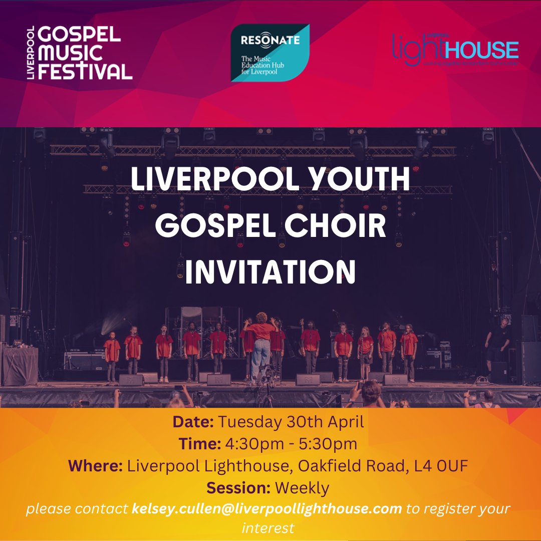 Fancy joining our Liverpool Youth Gospel Choir? 💜✨ Now is your chance! So don’t miss out! ⬇️ Email: kelsey.cullen@liverpoollighthouse.com to secure your place!