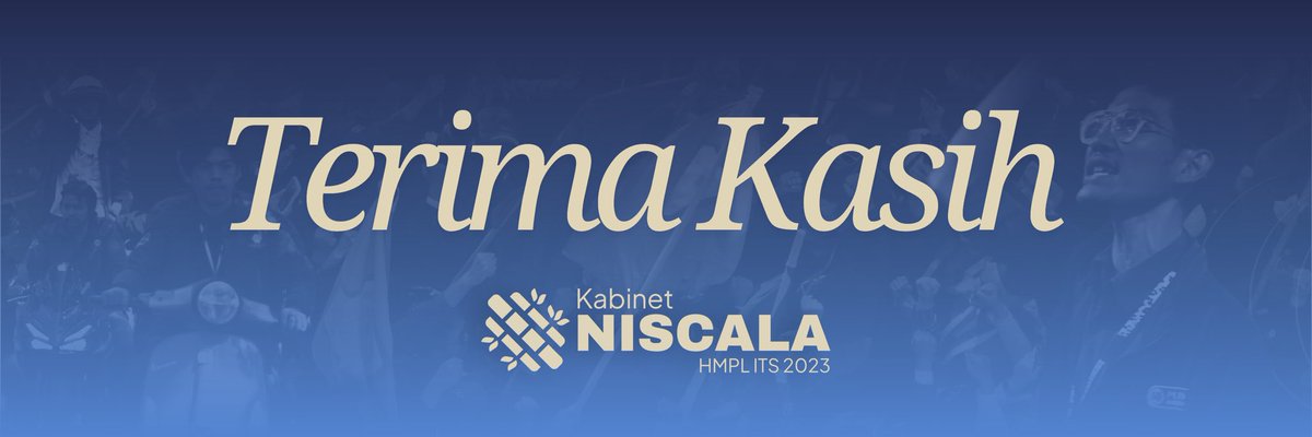 Perpisahan adalah puncak nya suatu pertemuan, Jalan selanjut nya adalah tentang awalan baru. 

Terima kasih Niscala telah kokoh berdiri untuk HMPL.  Jayalah Planologi! 🤎

Goodbyes are not forever. Goodbyes are not the end. It simply means until we meet again. 

#HMPLITS
#PWKITS