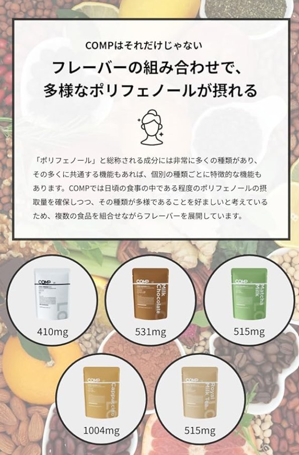 comp_official's tweet photo. COMPは「Amazon スマイル SALE ゴールデンウィーク」に参加しています。（すごくお得なセールです）

Amazon COMP公式ストア
https://t.co/as05JGicx0

4/22(月) 23:59 まで！

先日発表したUHA味覚糖への完全子会社化や、一部メディアでの完全食ニュースでの取り扱い等もあり、今回のセールでは本当に多くの方にお買い求めいただいています。

おかげさまで、一部の商品は在庫完売となってしまっておりますが、パウダー・グミ・ドリンク・ブロック・バーなど様々な形状に加えて、

計10種類のフレーバー原料由来のポリフェノール等もしっかりと摂取できる、「日本人の食事摂取基準(2020年版)」にはとどまらない様々な商品ラインアップをご用意しています。

セールは残すところあと数時間！

最後の最後まで、Amazonでお買い物を楽しんでいただけると嬉しいです。