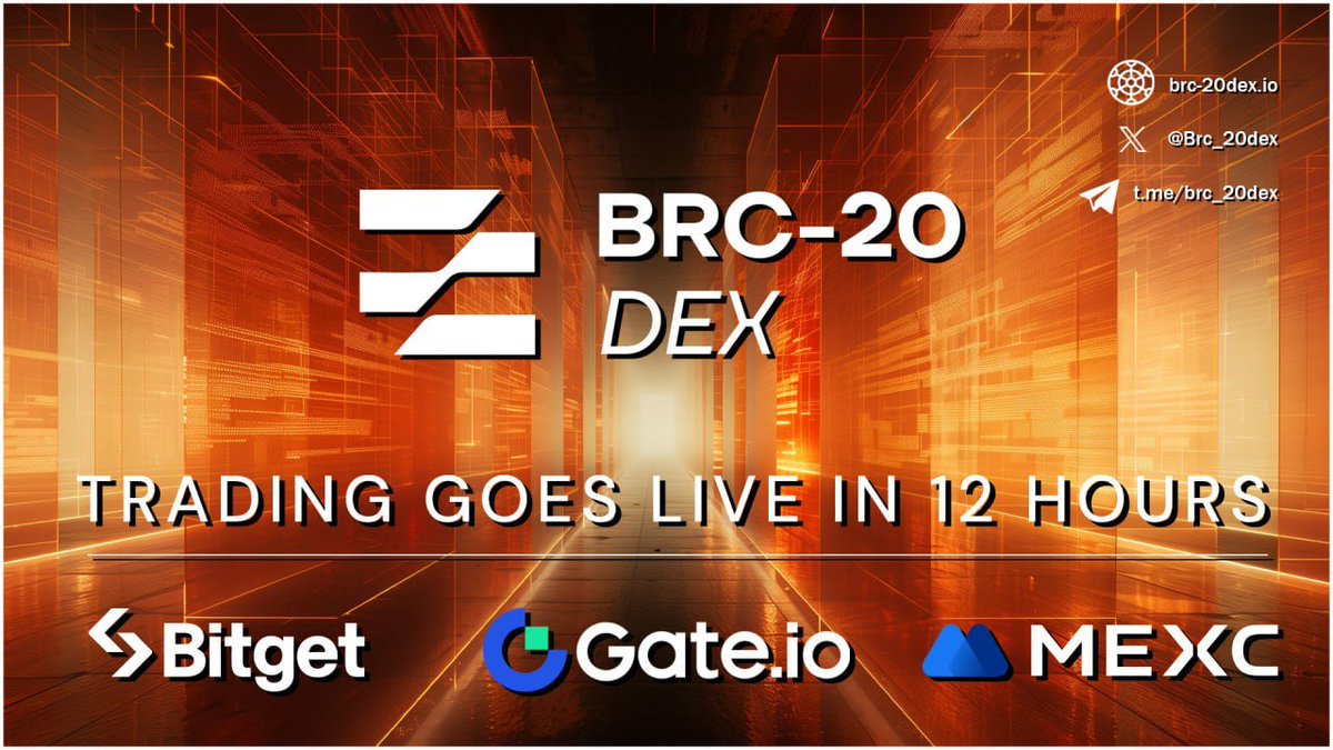 GET READY FOR $BD20 @Brc_20dex LAUNCH on April 23rd at 1PM UTC 🚀
 
🔹CEX Launch Schedule: 
📈Gate: 1:00PM UTC
📊Bitget: 1:00PM UTC
📈Mexc: 1:00PM UTC

🔹DEX Launch Schedule:
🥞Pancakeswap: 1:15 PM UTC

🔹BD20 Contract Address:
0x312d43881860807fA04b193d69744D087fC3308a