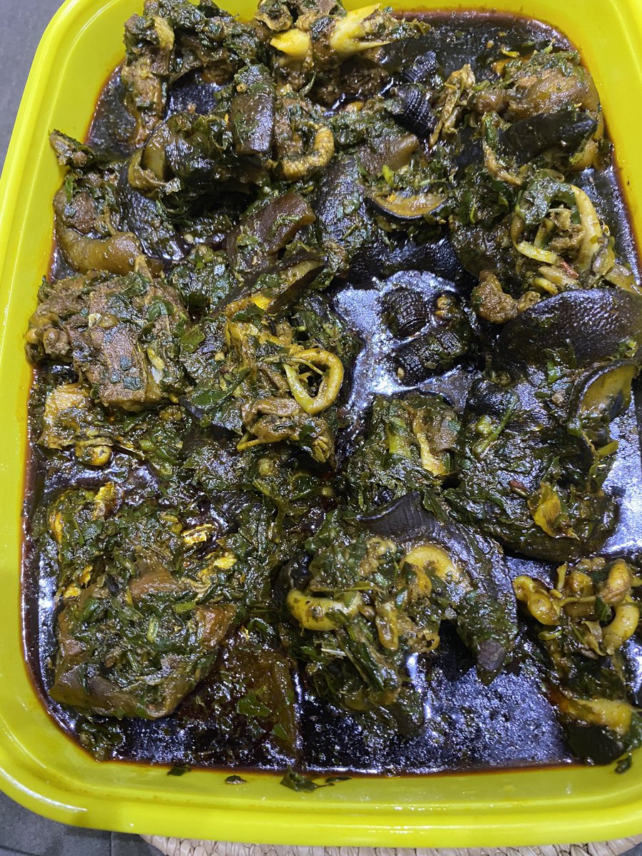 5L of afang soup with goat meat and snails and other proteins. 40,000 Thank you for your patronage 🙏