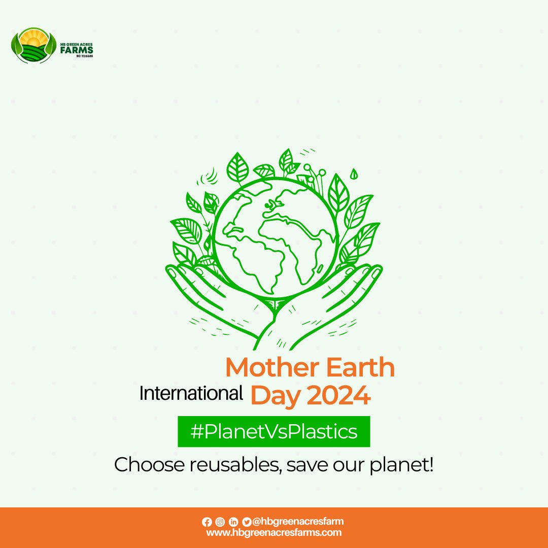 We only have one planet. Choose reusables, protect what matters!

#MotherEarthDay #sustainablefuture #EarthDay2024 #hbgreenacresfarm #protecttheplanet #hbgreenacresfood