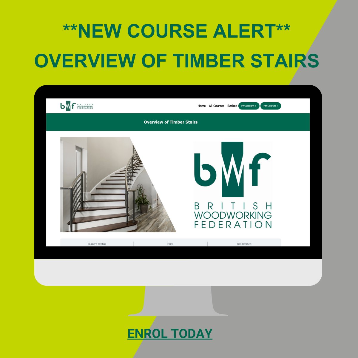 The BWF has recently released it’s new 'Overview of Timber Stairs e-learning course,' which has been officially certified by the CPD Certification Service. CLICK HERE lnkd.in/euu4Ap7n to register today. This course is FREE to BWF Members lnkd.in/dKxiipv
