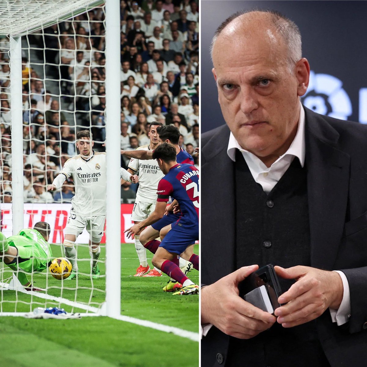 La Liga is the only League in the Europe Top Five that doesn’t have the goal-line technology. The League President, Javier Tebas reportedly refused to pay the €3million it would cost to install the system. Premier League implemented the technology in 2014.