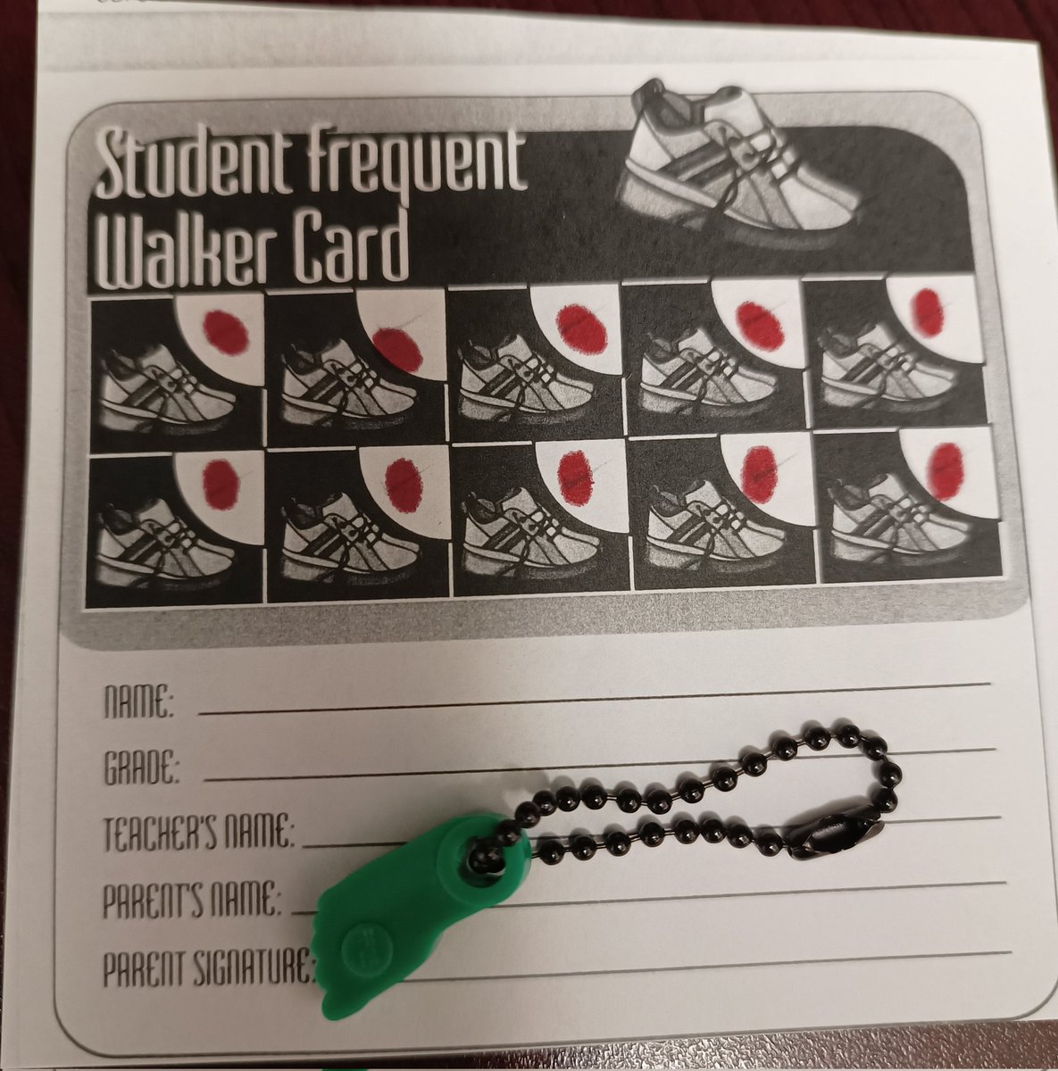 The Health Action Team @StAndrewdpcdsb has started a new wellness initiative called Walking Feet Fridays. During lunch recess, students receive a walking card. After 10 laps around the school yard they win a prize. @opheacanada @EverActiveAB @PHECanada @JodiKuran @ONTSpecialNeeds