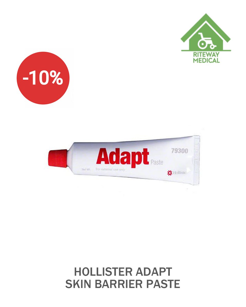 Looking for an Ostomy barrier paste with superior sealing capabilities? Try the Hollister adapt skin barrier paste. It creates a smooth surface, reduces skin contours, and extends wear time for comfort. Get a 10% discount now! #ostomy

Shop Online : ritewaymed.com/product/adapt-…