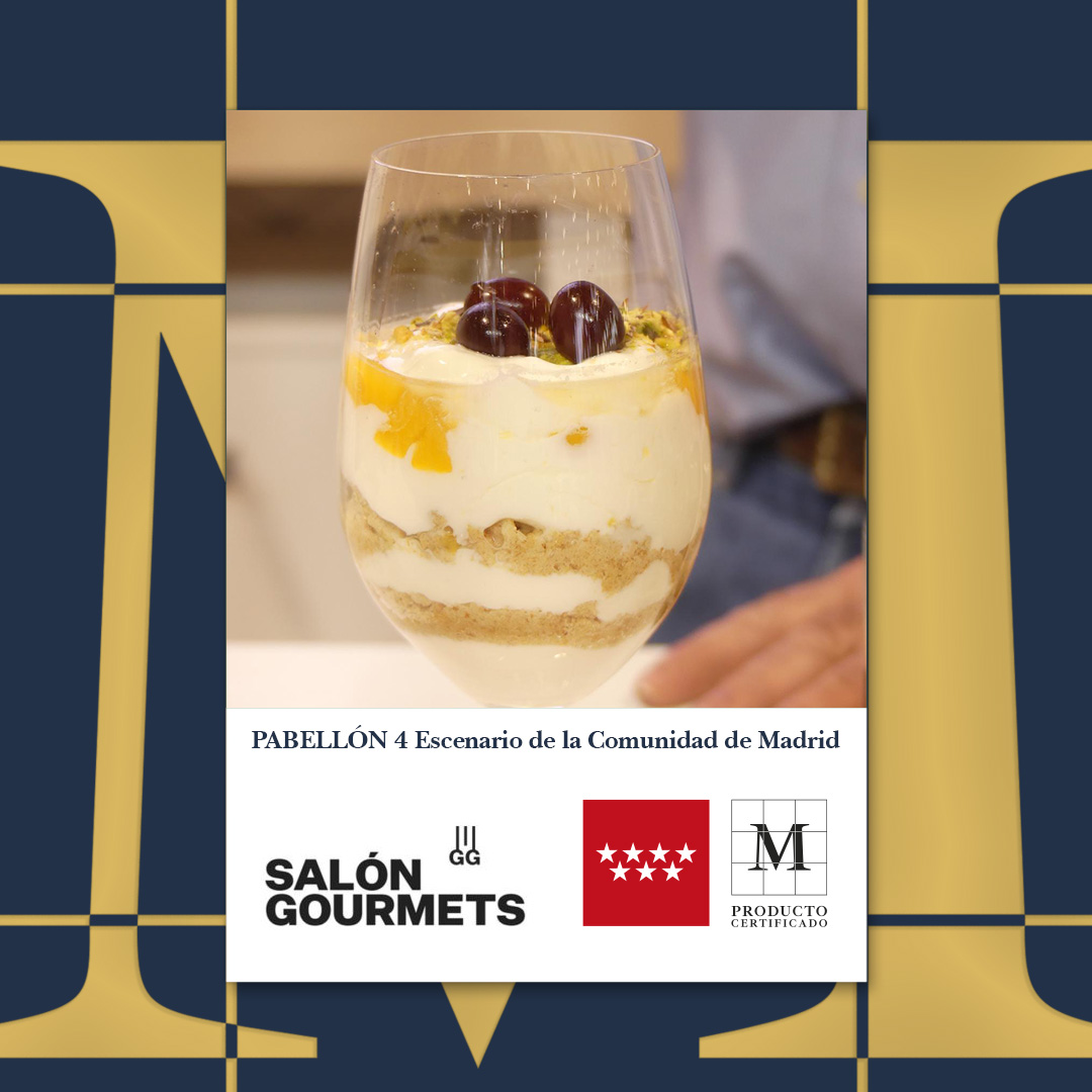 ¡Ya es la #HoradelVermut en nuestro stand!🍸 El escenario de la @ComunidadMadrid en el #SalonGourmets ha sido testigo del #showcooking de la chef @celestedlabanda usando @VermutZecchini como base 👩‍🍳🍸 ✅ Escabeche de pavo con vermut blanco ✅ Postre de melocotón con vermut rojo