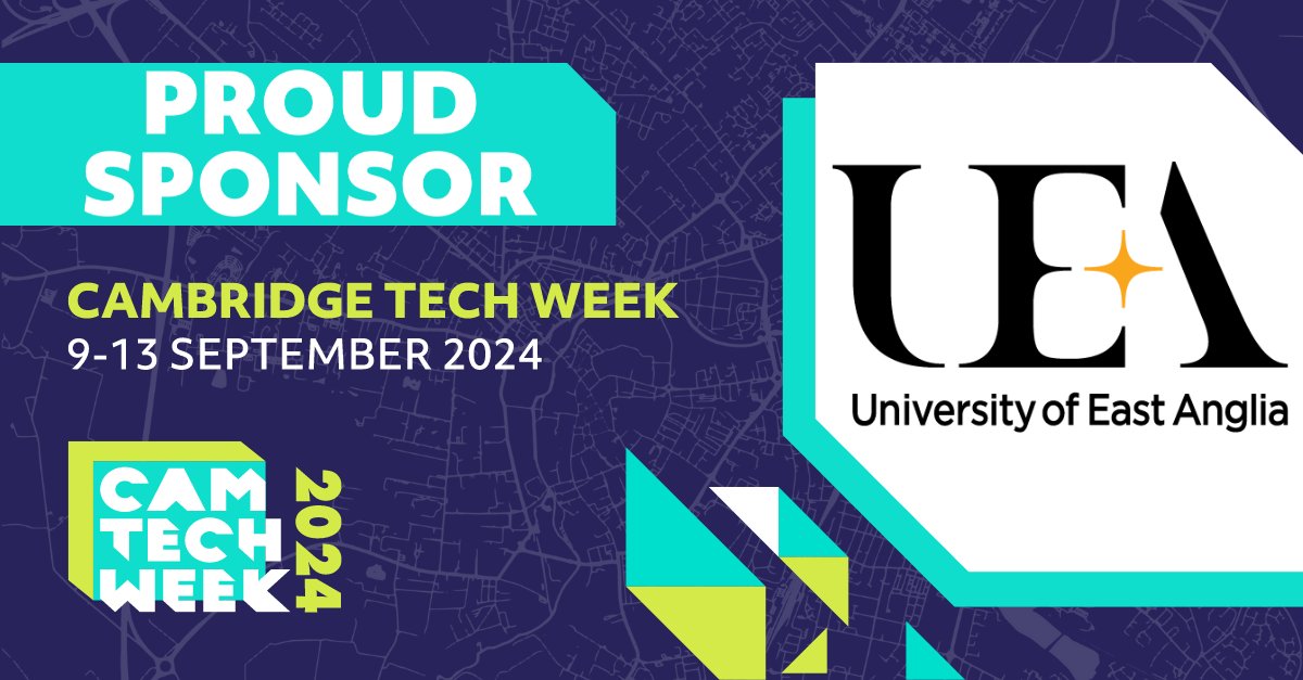 We are proudly sponsoring @CamTechWeek taking place in #Cambridge 9-13 Sept. We look forward to an impressive line-up of speakers and topics that will bring together the UK and global #tech ecosystem! For the programme and tickets: cambridgetechweek.co.uk #CamTechWeek