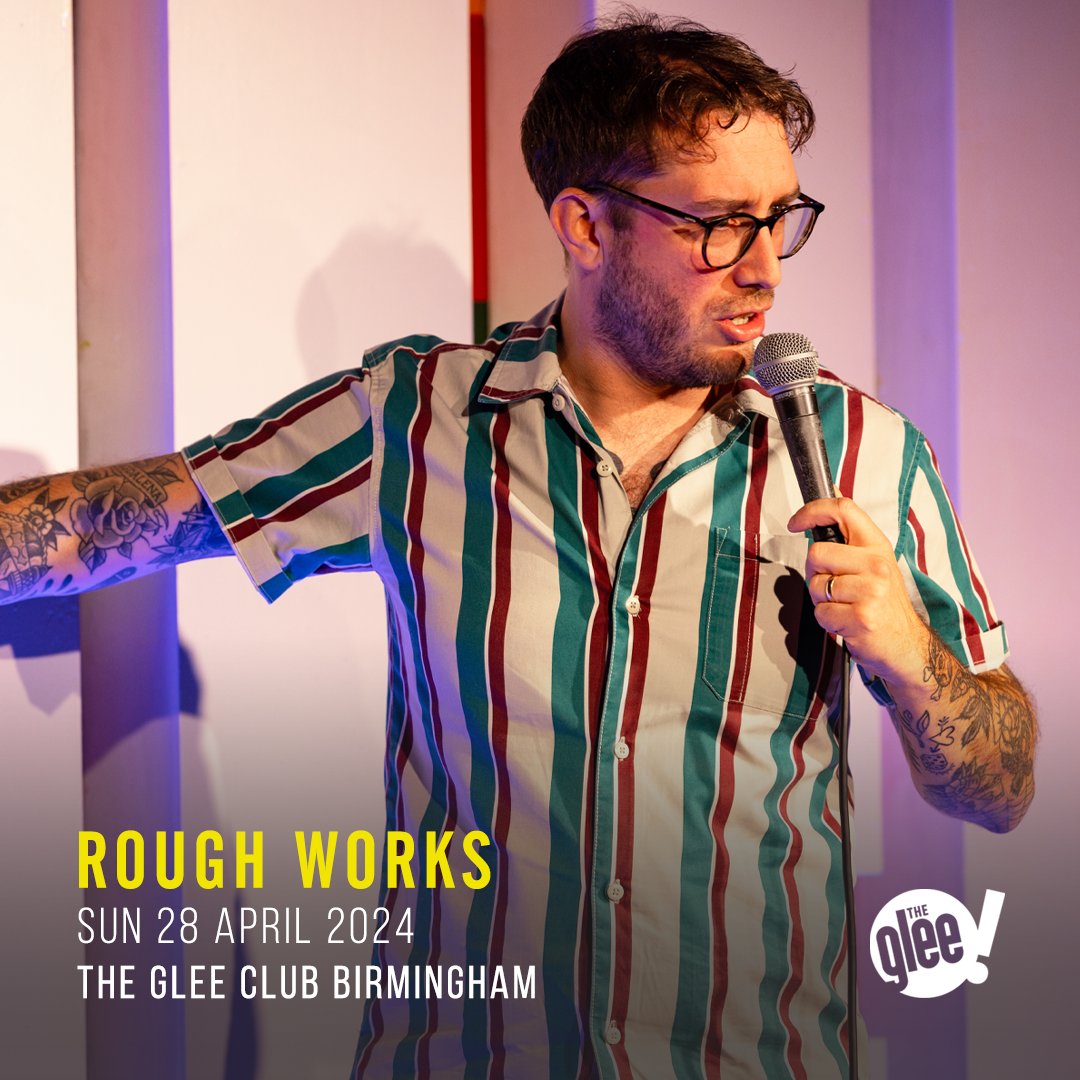 📆 Sunday: Rough Works, featuring Adam Beardsmore, @JoshPughComic, @dannyclives, @ericrushton96, @destructo9000, @TalDavies, @HanSilvo, Nipper Thomas, @leehudsoncomedy & @kayleigh_ajones New material from the Midlands' finest comics! Tickets 🎟 bit.ly/RoughWorksBrum