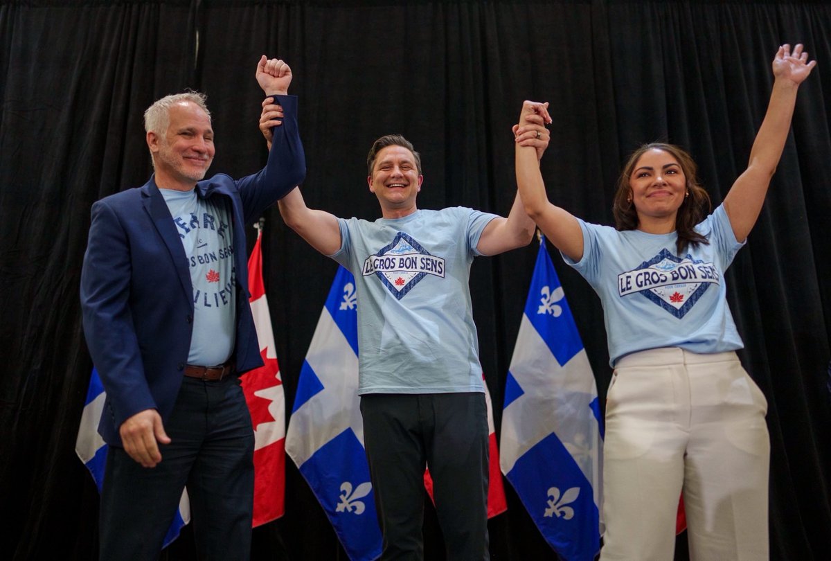 Une belle soirée à Victoriaville avec la belle Anaida et le conservateur de gros bon sens Éric Lefebvre. Les gens d'ici sont prêts à : 🪓 Couper les taxes et les impôts. 🏠 Bâtir des logements. 💵 Réparer le budget. 🚔 Stopper les crimes.