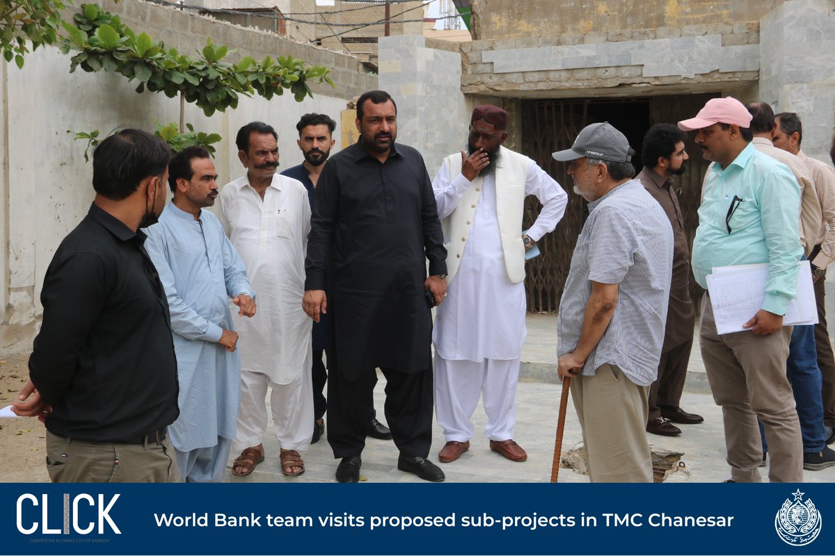 World Bank team led by @DMuchadenyika in collaboration with #CLICK and @FGhani22, Chairman of TMC #Chanesar recently visited the proposed development scheme of Mehmoodabad Dispensary (maternity home) (contd.) #WB #LGD #KHI