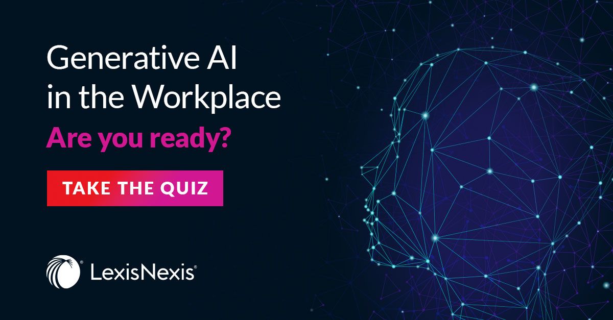 How well do you know #GenerativeAI? Take <a href="/LexisNexis/">LexisNexis Legal & Professional</a>' quiz to assess your readiness and discover if you're prepared to unlock the full potential of this cutting-edge technology: bit.ly/3PGfN6T