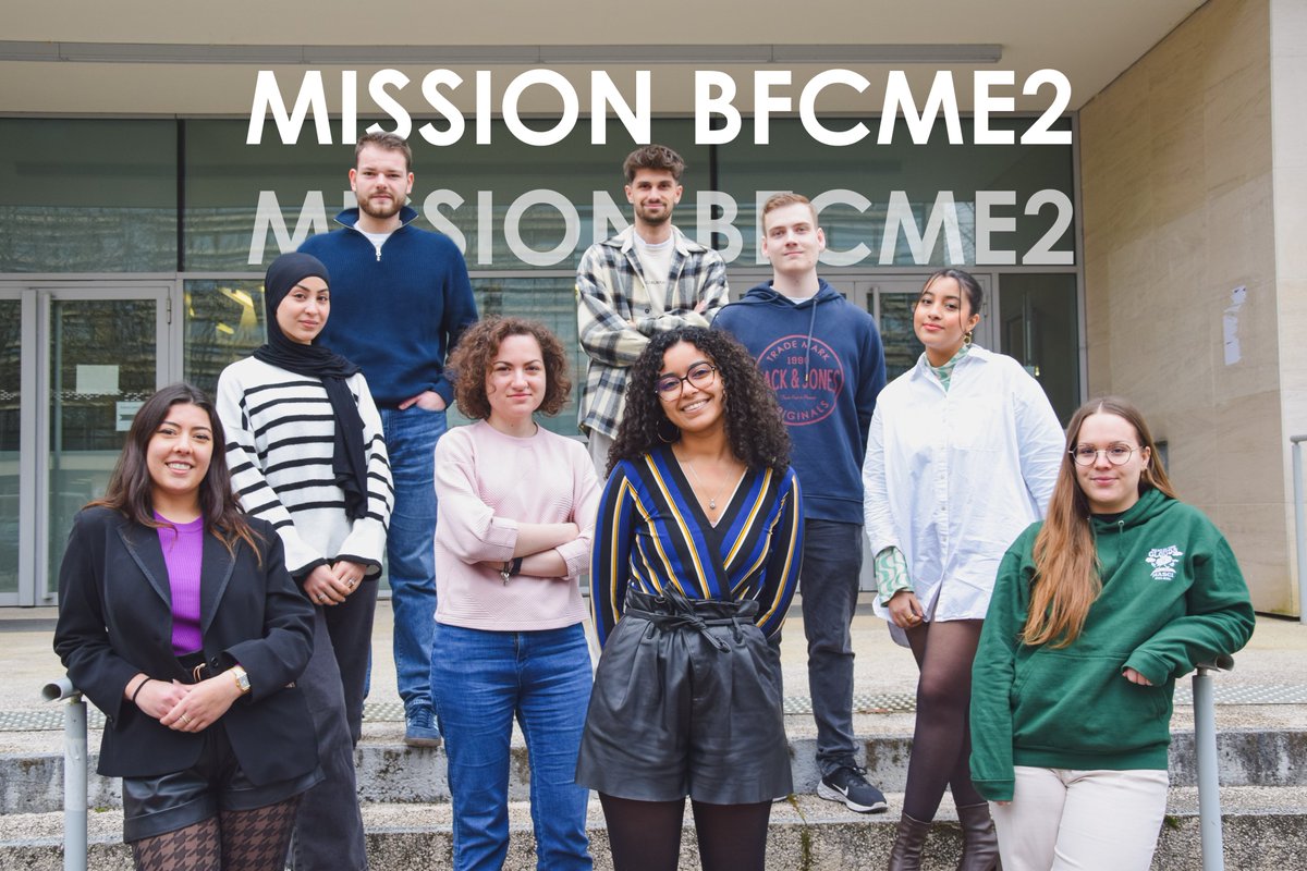 MasterMASCI's tweet photo. Découvrez les étudiant·e·s de la mission BFCME2 !
Création graphique, veille et rédaction de contenu pour l’événement E-Day III.
Un immense merci à @BFCME_asso pour la confiance renouvelée et à @esterabadau pour son accompagnement continu. 💼🚗
#CuriousLab #MASCI https://t.co/3l2DlR4jWD