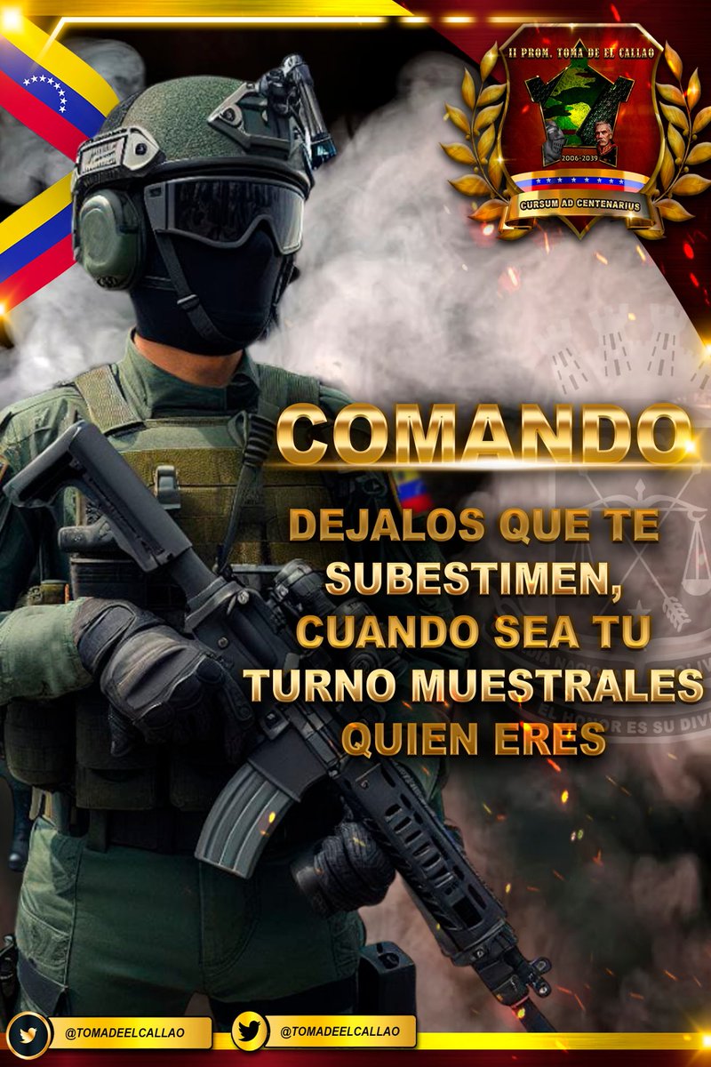 CompaniaRurales's tweet photo. #22Abril #FANB y la #GNB dejalos que te subestimen, cuando sea tu turno muestrales quien eres.

#IntegrarEsVencer https://t.co/JkkGGvRpHI