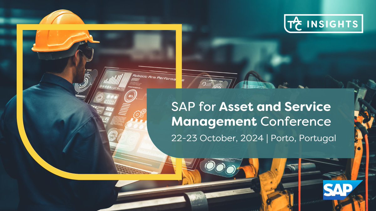 The SAP for Asset &amp; Service Management conference is back and heading to a new location! Join us this October, where industry leaders from asset &amp; service-centric fields will gather in Porto for unparalleled insight, learning &amp; networking opportunities➡️bit.ly/4aYhSTL