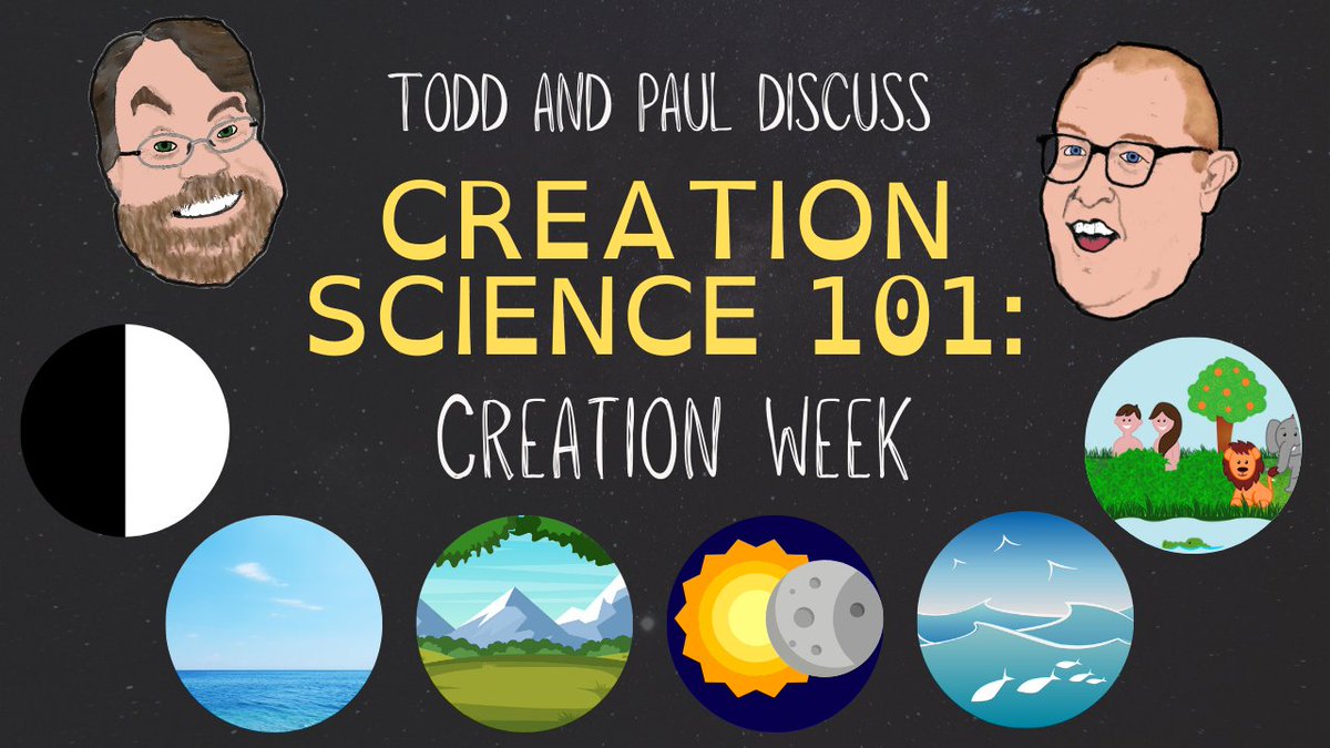 TalkCreation's tweet image. Paul and Todd discuss the young-age creationist view of the first week of time in Genesis 1, including the interpretation of 24-hour days, the existence of days without the sun, and the mismatch between the order of creation and the fossil record.
youtu.be/R6lv-BFlQr0