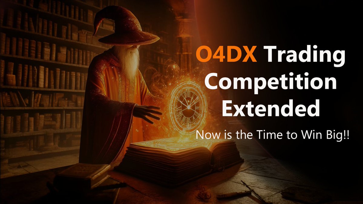 🍊The O4DX Trading Competition just got even better - we're extending it until April 28th! 💥 📆 Don't miss your chance to claim your share of the $2000 worth of $O4DX prize pool! Trade Now : app.orangedx.com/swap 🏆 Join the excitement and Win Big! 🚀 #O4DX #OrangeDX