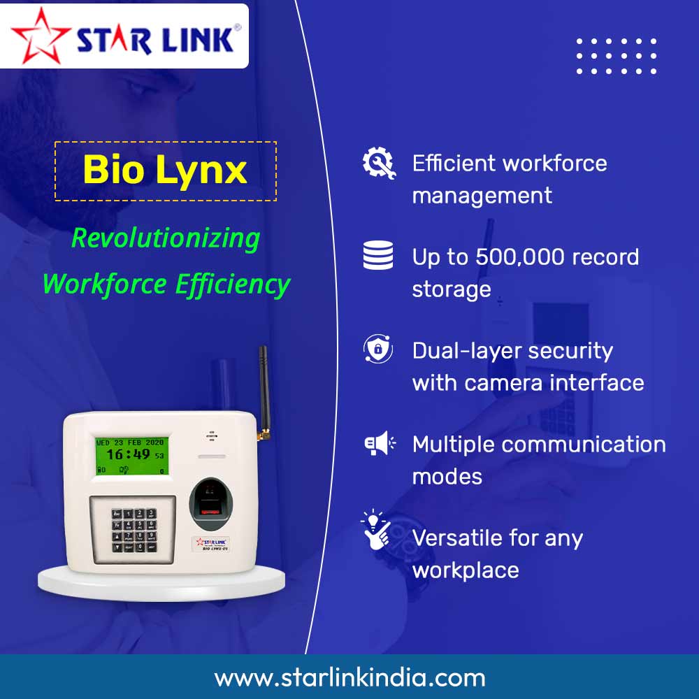 starlinkindia's tweet image. Boost workplace efficiency with Bio Lynx

Bio Lynx redefines workforce efficiency with its cutting-edge features.
.
.
.
#StarlinkIndia #BioLynx #WorkforceEfficiency #EmployeeManagement #SecuritySolution #InnovativeTech #BiometricAttendance #EfficientWorkplace #SecureAccess