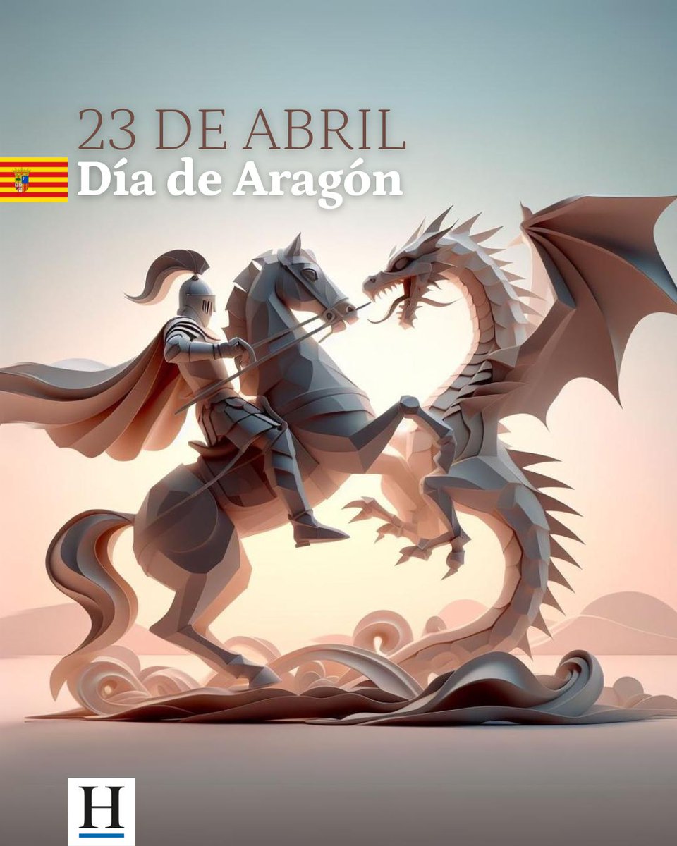 ✨ Hoy es 2⃣3⃣ de abril, un día muy especial para todos los aragoneses.

💛❤️ ¡Feliz #DíaDeAragón!

🐉 ¡Feliz #SanJorge!