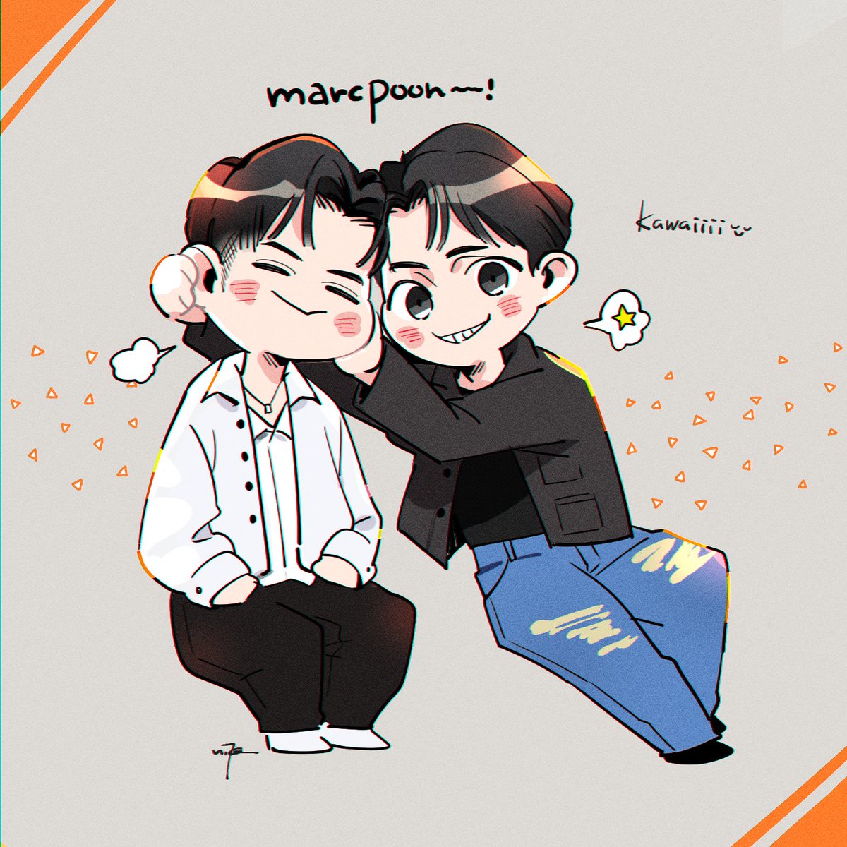 malle_no4's tweet photo. SO CUTE🥳🧡🧡🧡

#marcpoon #marcmc #poon_mit12 https://t.co/WUrqwbaIWI