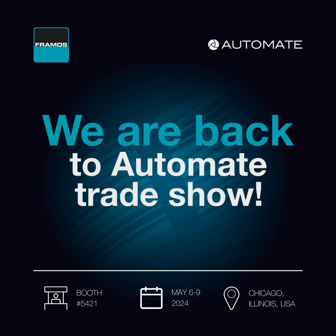 framosimaging's tweet photo. Guess who's back? ๐
We're getting ready for the @AutomateShow, taking place May 6-9, 2024, at the McCormick Place Convention Center in Chicagoโ the largest solutions-based automation show in North America!
Visit us at booth #5421 โก๏ธhttps://t.co/9YslZDJ5KA
#FRAMOS #Automate https://t.co/Wl477K5Qho