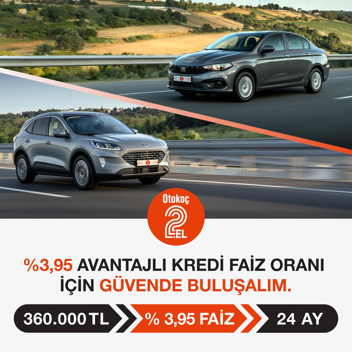 Kısıtlı bir süre için geçerli 360.000 TL, 24 ay vade ve %3,95’ten başlayan avantajlı araç kredisi kampanyamızın tüm detayları için gelin, size en yakın Otokoç 2. El satış noktasında buluşalım.
#OtokoçİkinciEl #HerAdımdaGüven #İkinciElAraç #AraçKredisi