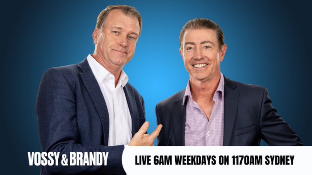 TUESDAY! - @sydneyroosters legend @Minichiello1 - The Back Page with @DaveRic1 - NRL headlines - Tuesday Golf Desk aka #TGD - NBA Playoffs - Teamlist Tuesday predictions and more! Catch @AndrewVossy & Brandy live from 6am on @1170sen