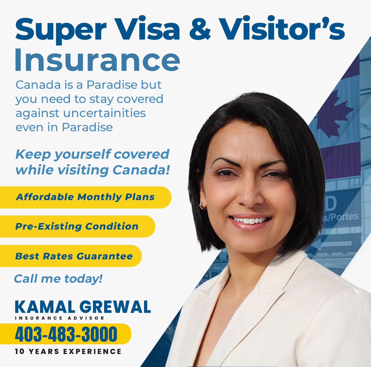 Secure your health and finances with Super Visa and Visitors Insurance coverage with me today!

#kamal #kamalgrewal #calgary #parents #pricehike #visitingtocanada #punjabinsurance #secure #coverage #supervisainsurance #visitorinsurance #criticalillnessinsurance #canada
