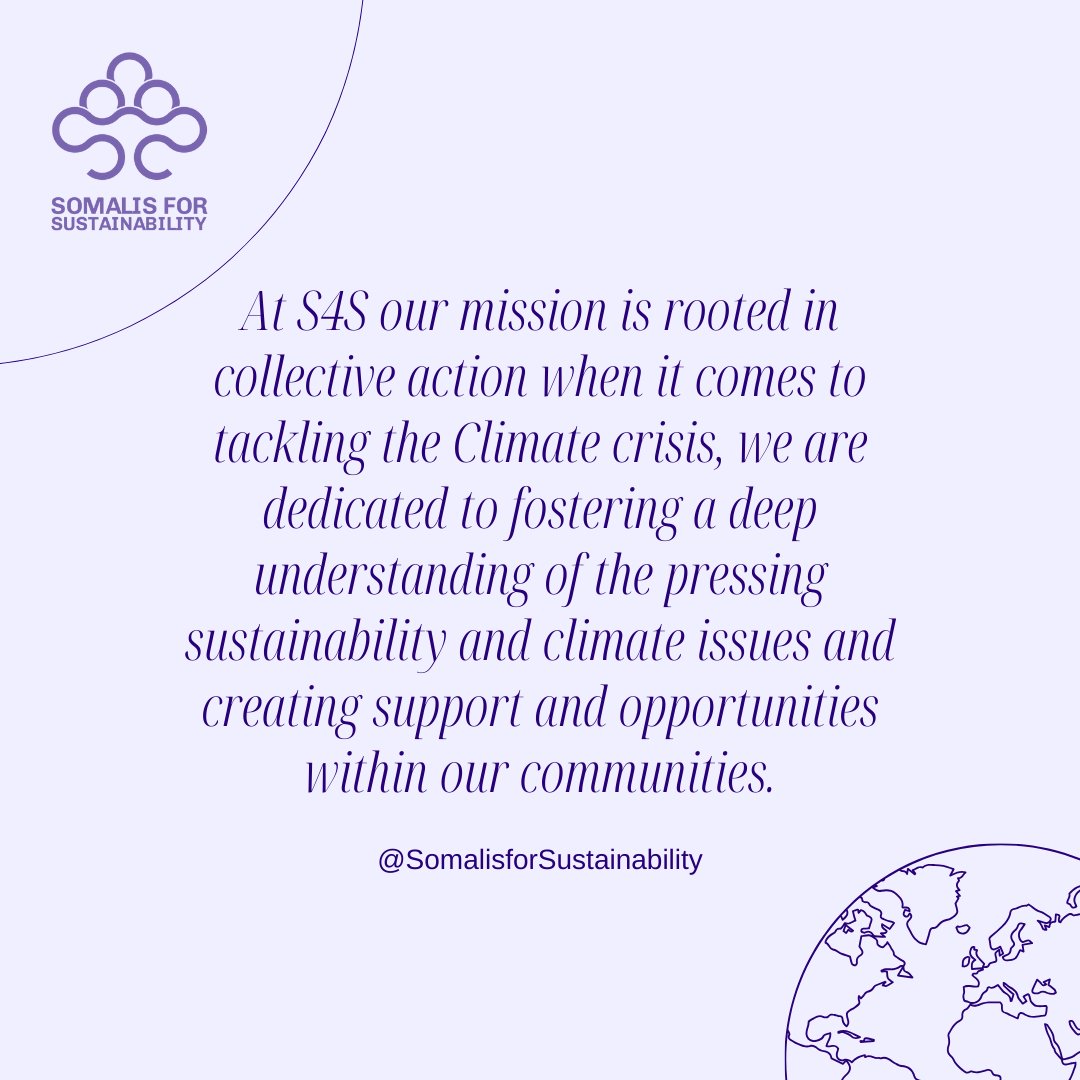 SomalisforSust's tweet photo. 🌍 Happy Earth Day! Today, as we honor our planet, let’s acknowledge the injustices that exist &amp; the importance of addressing them! At S4S, we’re committed to protecting the environment by advocating for justice, within our communities  #EarthDay #SomalisForSustainability 🌱💚 https://t.co/8GGhJCelAE
