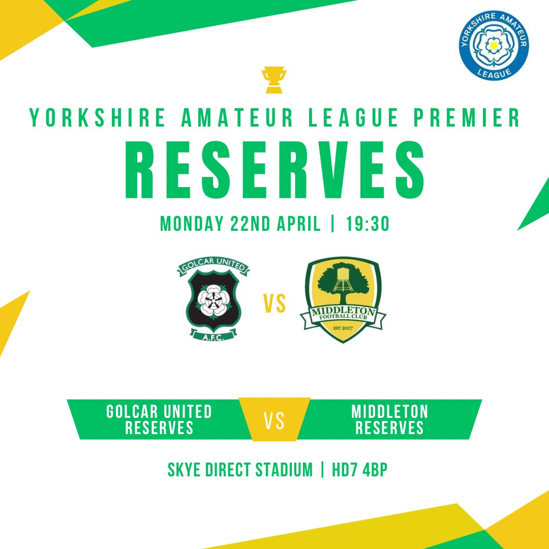 The Reserves are in action tonight for their 3rd game in 6 days as we travel to promotion chasing Golcar United for some Monday Night Footy. #UTM 🔰