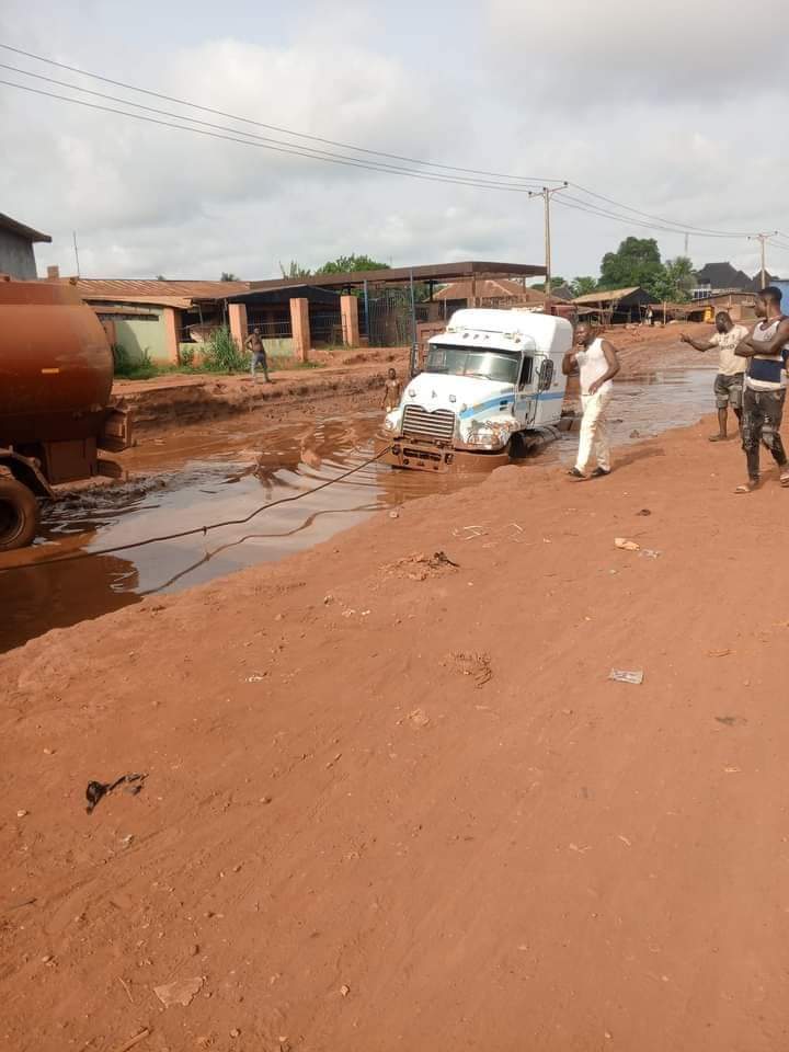 A country that has this type of road scattered nationwide does not have any business with Trillions of  naira coaster road.
Current State of Benin - Auchi Road
@efewonyi