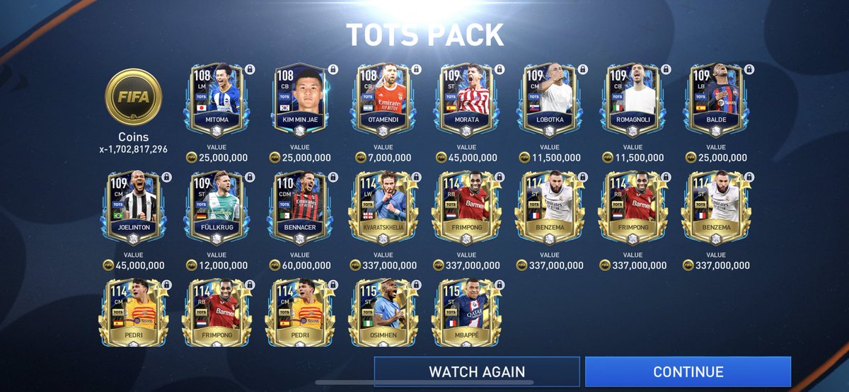 Everyone's Expectation in FC Mobile TOTS › EA SPORTS IT'S IN THE GAME › Collect daily login reward › Tap on TOTS Event › Claim Reward pack › And Booooom💥