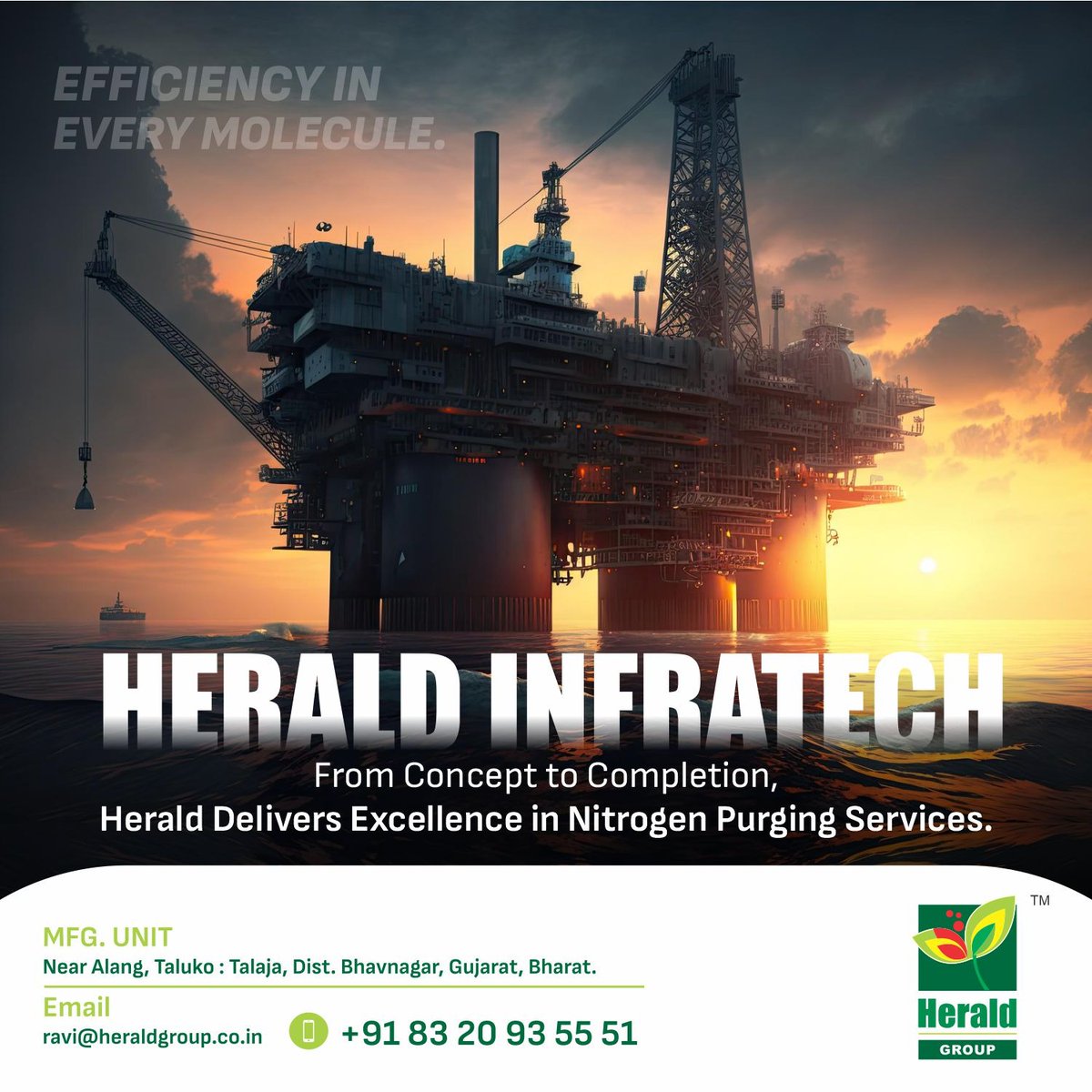 From Concept to Completion, Herald Delivers Excellence in Nitrogen Purging Services.

#heraldinfratech #nitrogenpurging #cleaning