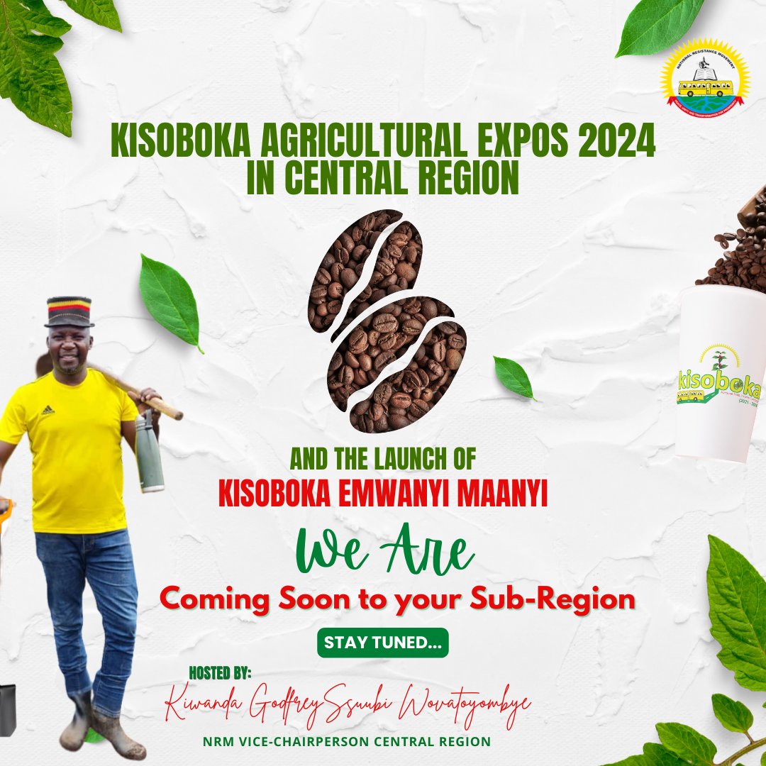 🌱 Exciting news! The Kisoboka Agricultural Expo in Central is just around the corner. Stay tuned for updates and mark your calendars for an event packed with innovation and insights! #KisobokaAgriExpo #CentralAgriTech #FarmingInnovation 🚜🌾