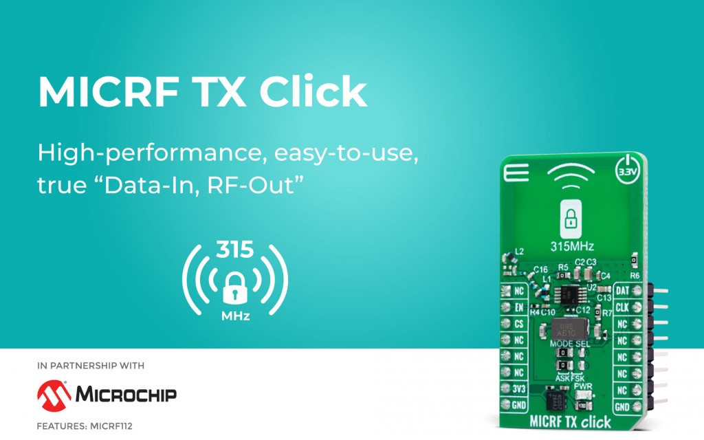 Powerful RF transmission for remote control and security systems, based on the MICRF112, Click board™ is in the shop! @MicrochipTech @MicrochipMakes mikroe.com/blog/micrf-tx-…