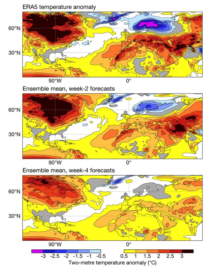 Interesting article about last winter's temperature forecasts by @ECMWF. 'The predictability of week-to-week anomalies did not reach much further than 2–3 weeks.' ecmwf.int/en/newsletter/…