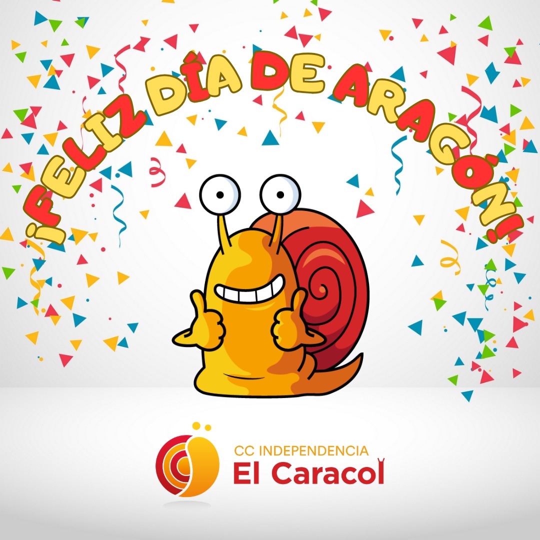 Mañana es día grande en Aragón y estamos orgullosos de nuestras raíces. Desde el Centro Comercial Independencia 'El Caracol' 🐌, os deseamos un feliz San Jorge y feliz día de Aragón. Qué suerte hemos tenido de nacer aquí 😎.
