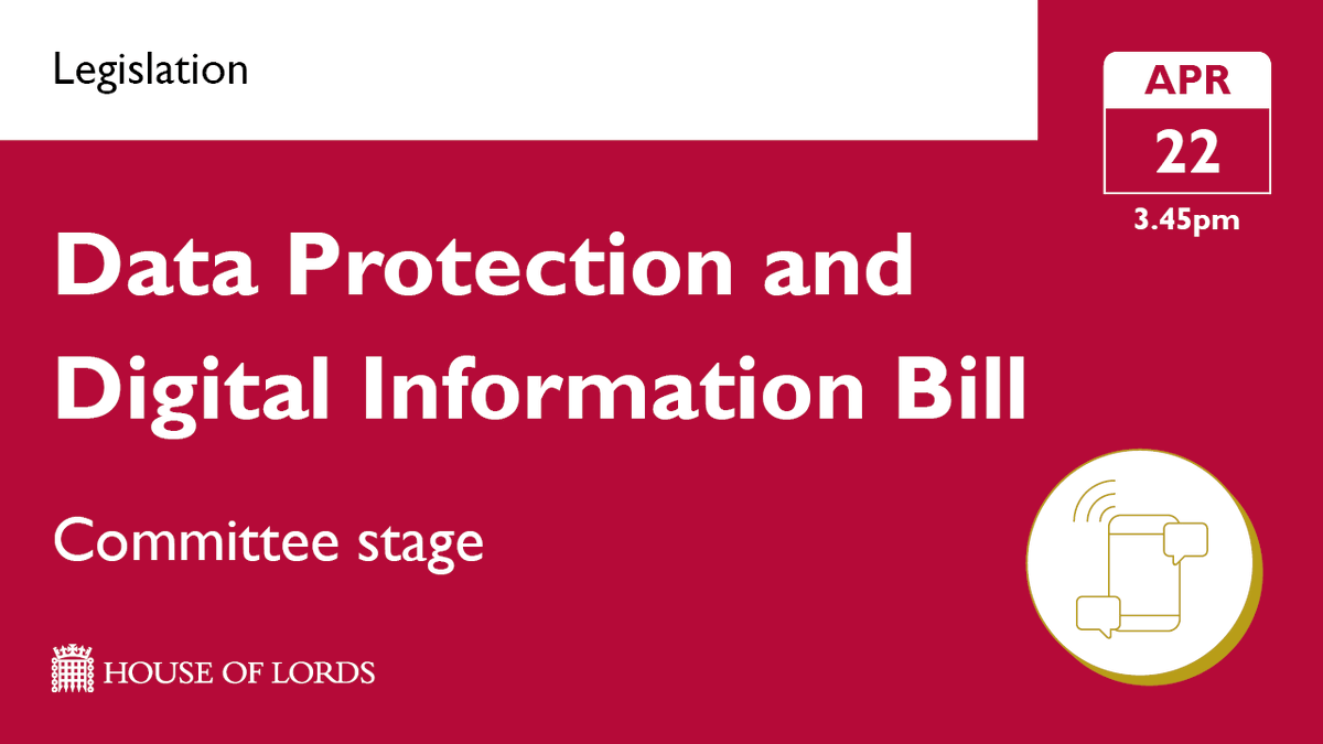 UKHouseofLords's tweet photo. Away from the chamber, in Grand Committee, #HouseOfLords further examination of the #DataProtectionBill starts from 3.45pm.

📺 Find out more and watch online at the link in our bio https://t.co/6vXUwo1PVq