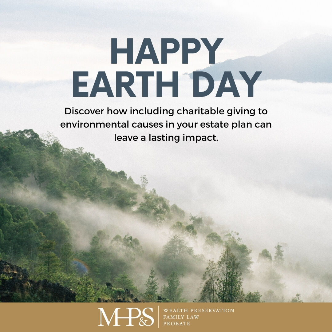 Earth Day is a day to reflect on the legacy we leave behind for future generations, both for our planet and for our families. 

Your impact on the environment can outlive you in more ways than one.

bit.ly/3RAVeup 

#MHPSLaw #FamilyLaw #EstatePlanning #WealthPreservation