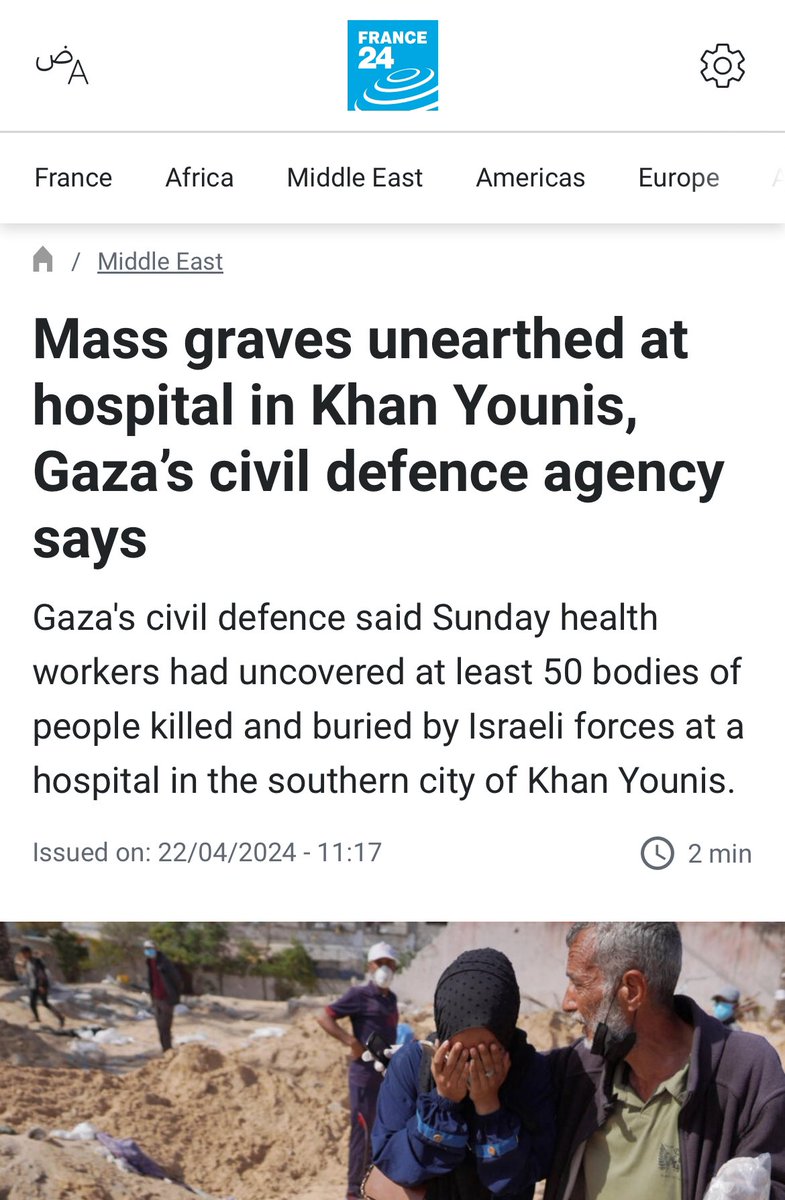 Genocide apologists are always like “but it’s a Hamas-run agency?!?!” As if we don’t have time-stamped, geolocated video evidence of massacres. Try and apologize for the bigger mass grave at Al-Shifa… go on… try and blame Hamas. They don’t use 5.56 caliber ammunition…