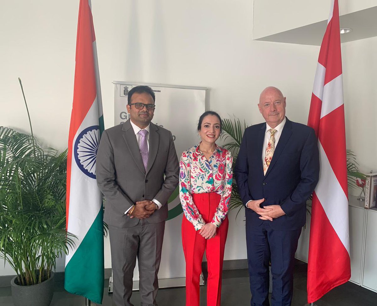 Great meeting Europe India Centre for Business Industry and Chairman Sujit Nair. Important to build bridges and ties between the business communities @DenmarkinIndia @investindia