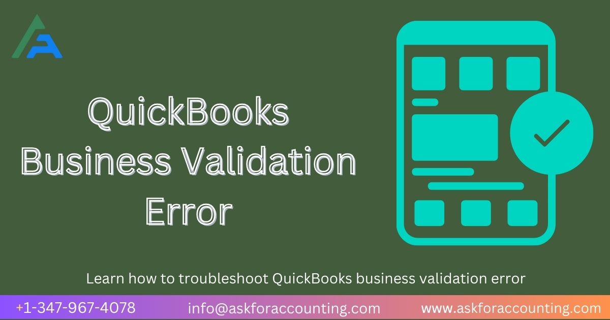 ask_accounting's tweet image. A QuickBooks business validation error has occurred while processing request bill payment, and calculating tax. Learn how to troubleshoot QuickBooks business validation error askforaccounting.com/quickbooks-acc…
#validationerror #businessvalidation #qbo #quickbooks #askforaccounting