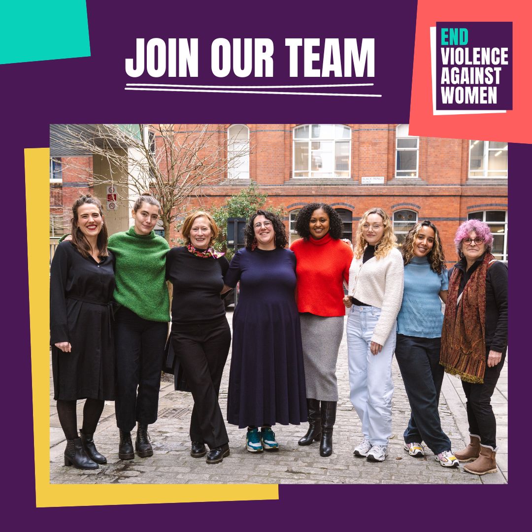 📣 We're hiring - please share this post! 📣 EVAW is looking for two new team members to help drive forward our work to end violence against women. ⚡️ Communications Officer ⚡️ Public Affairs Officer Sound like you? Apply by 8th May! 👉bit.ly/3WbE3lx
