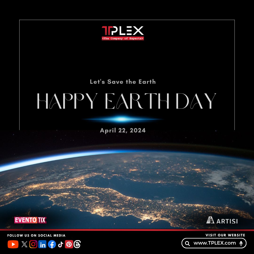 Happy Earth Day from TPLEX! Together, let's make a positive impact on our planet! #TPLEX #EarthDay #Sustainability #Environment #SoftwareOutsourcing #TechForGood #GreenTech #technology #work #management #development #tech #share #digital #talent #sustainable