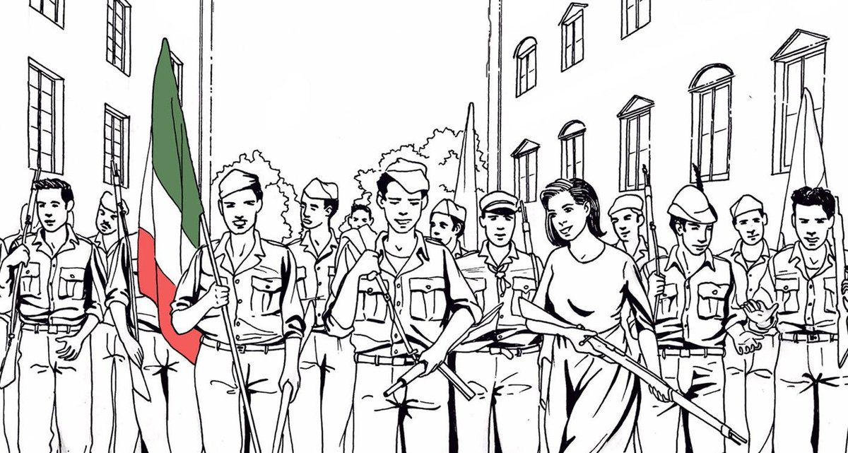 Radio3tweet's tweet photo. Sei storici raccontano la vita e le vicende di quaranta resistenti, donne e uomini, partigiani e civili, internati e deportati: una playlist da ascoltare e condividere, qui https://t.co/3eacoDeSe7 (disegno di Luca Giardino) https://t.co/7c3fVWcUt6