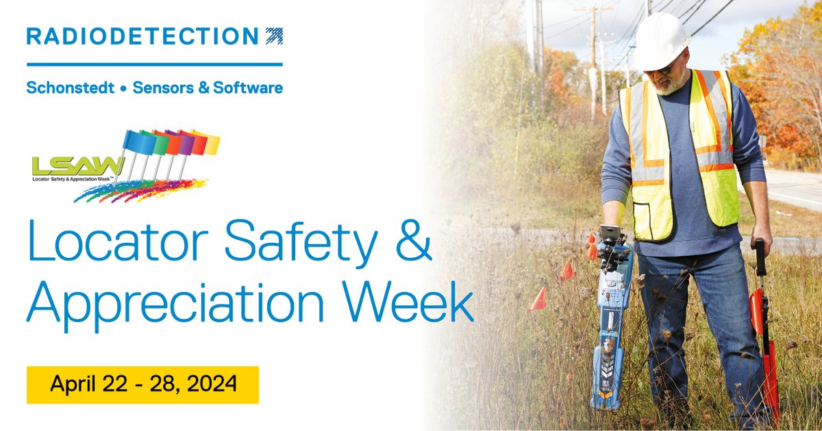 Radiodetection's tweet photo. It's Locator Safety &amp; Appreciation Week! To all the utility locators out there, thank you for your hard work and dedication to keeping people safe.  #LocatorSafetyWeek #LSAW @Excavation Safety Alliance https://t.co/OaBaeX6gHZ